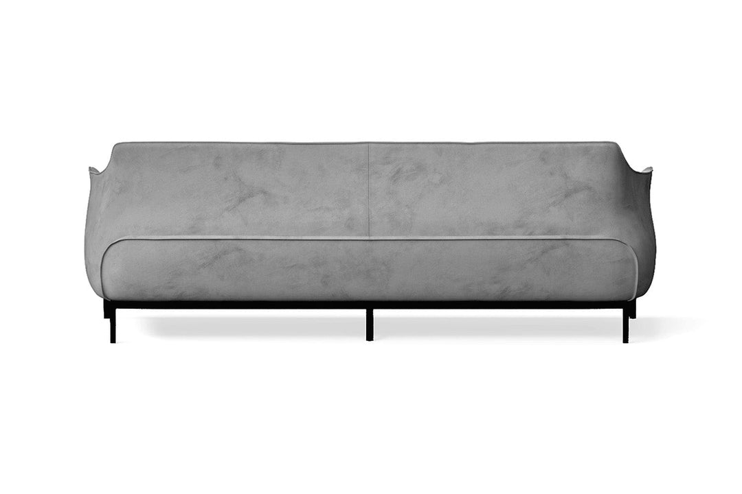 LIVELUSSO Sofa Lamezia 4 Seater Sofa White Velvet