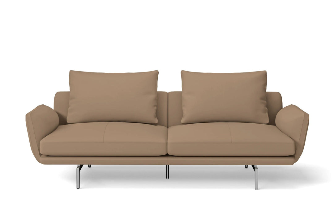 LIVELUSSO Sofa Legnano 3 Seater Sofa Stone Leather