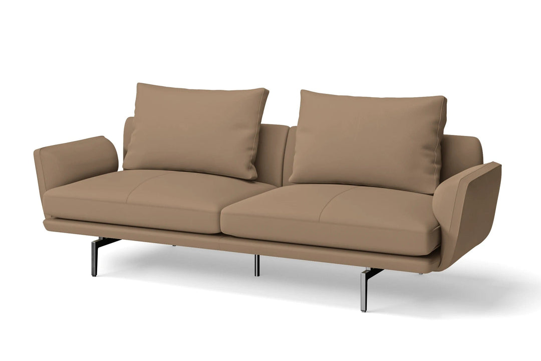 LIVELUSSO Sofa Legnano 3 Seater Sofa Stone Leather