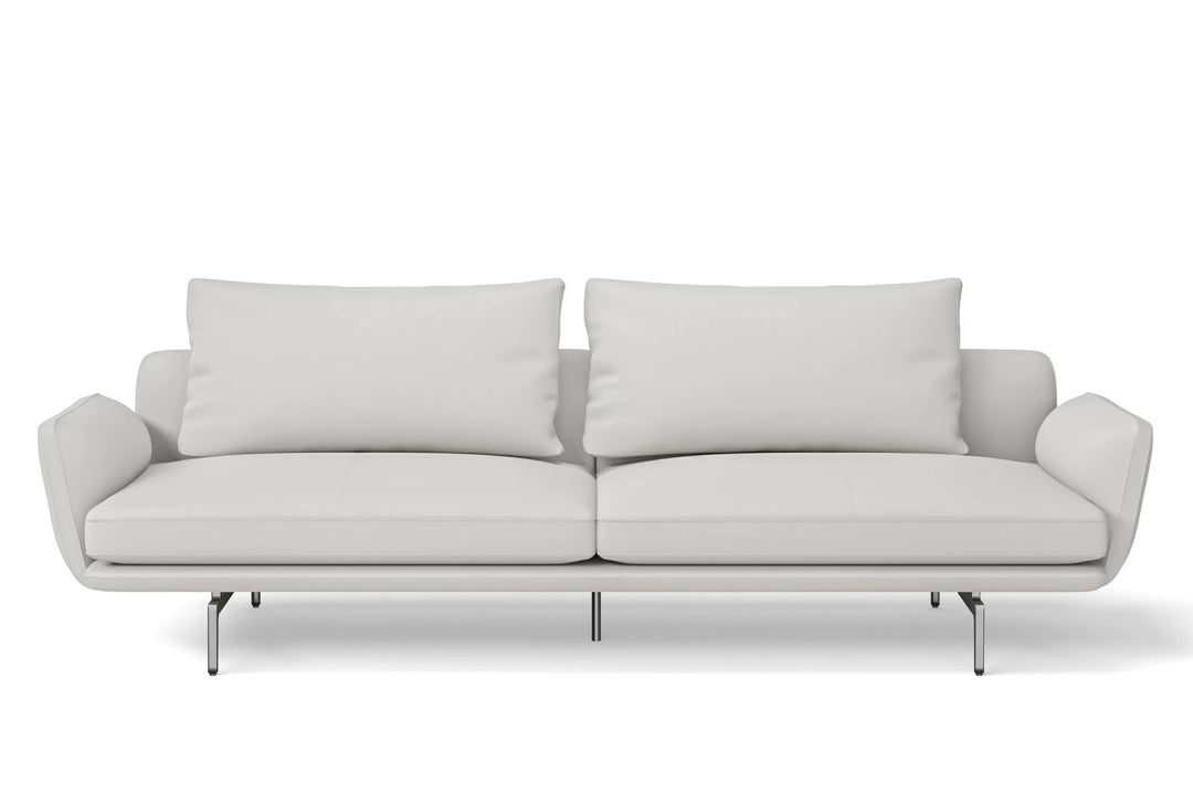 LIVELUSSO Sofa Legnano 4 Seater Sofa White Leather