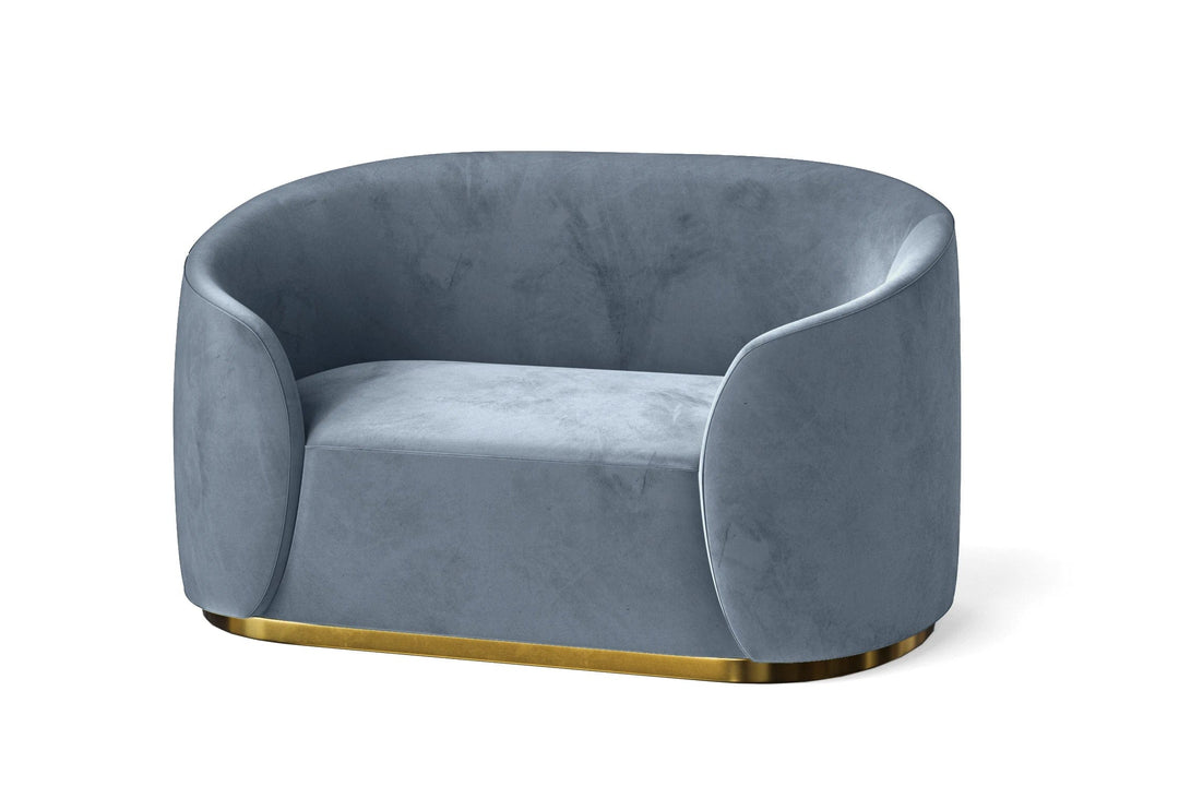 LIVELUSSO Armchair Livorno Armchair Baby Blue Velvet