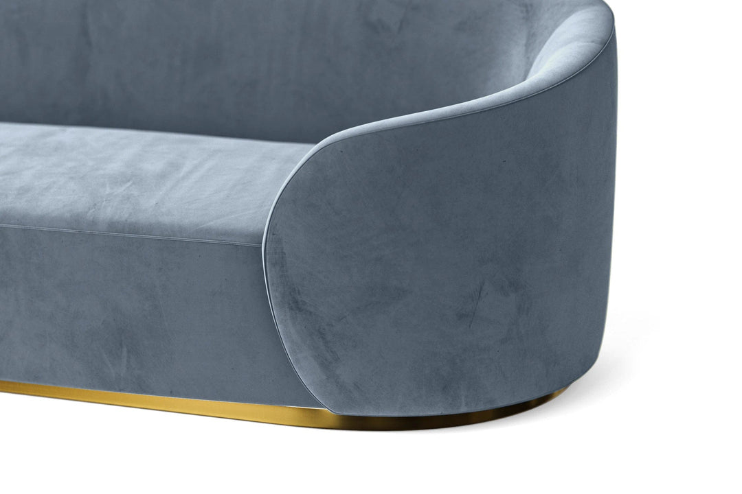 LIVELUSSO Armchair Livorno Armchair Baby Blue Velvet