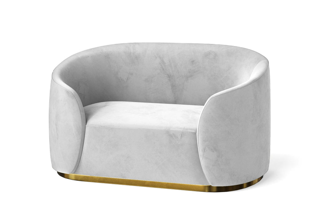 LIVELUSSO Armchair Livorno Armchair White Velvet