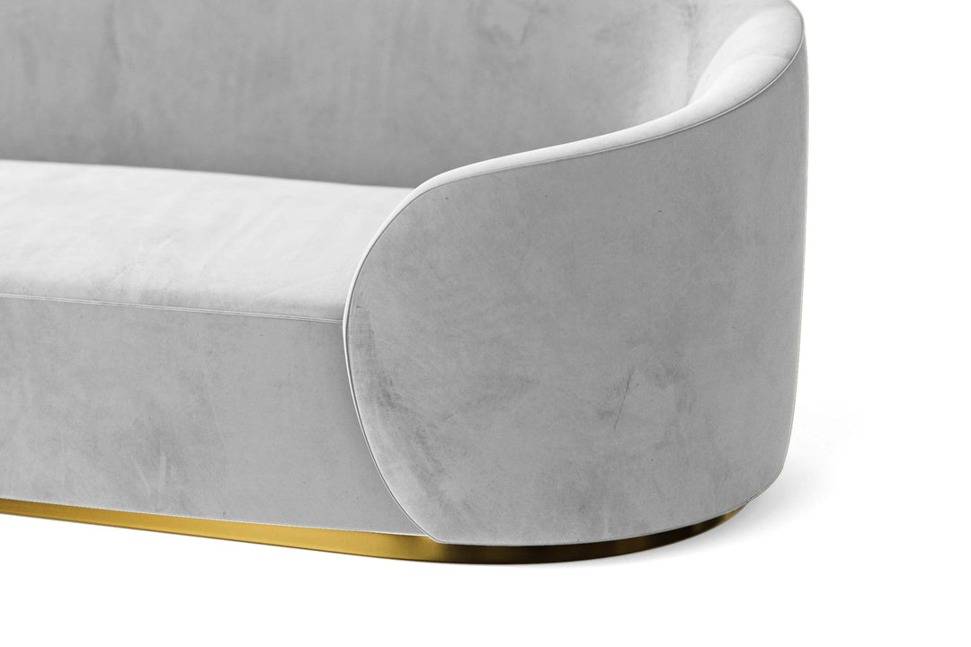 LIVELUSSO Armchair Livorno Armchair White Velvet