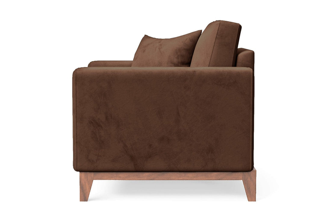 LIVELUSSO Armchair Lucca Armchair Coffee Brown Velvet