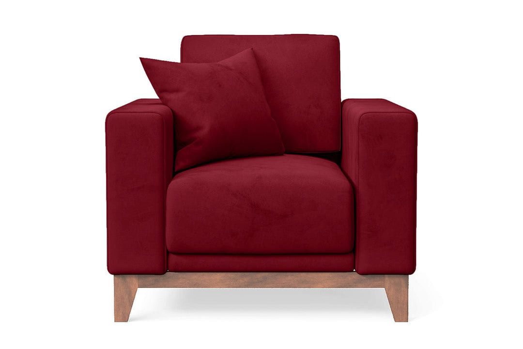 LIVELUSSO Armchair Lucca Armchair Red Velvet