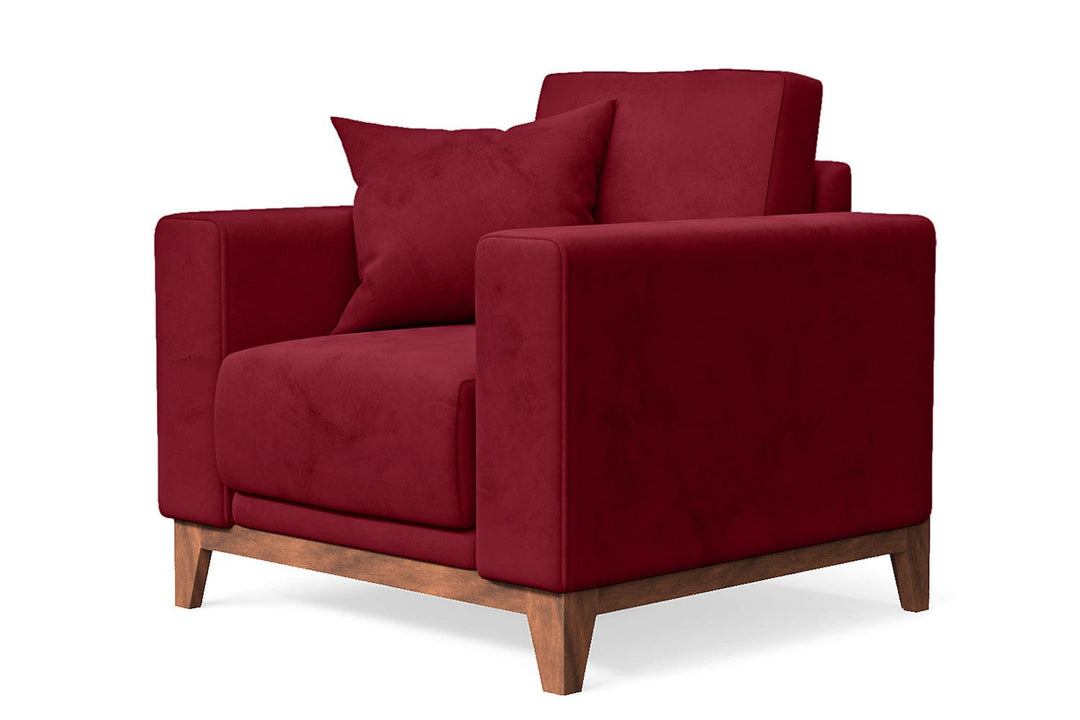 LIVELUSSO Armchair Lucca Armchair Red Velvet