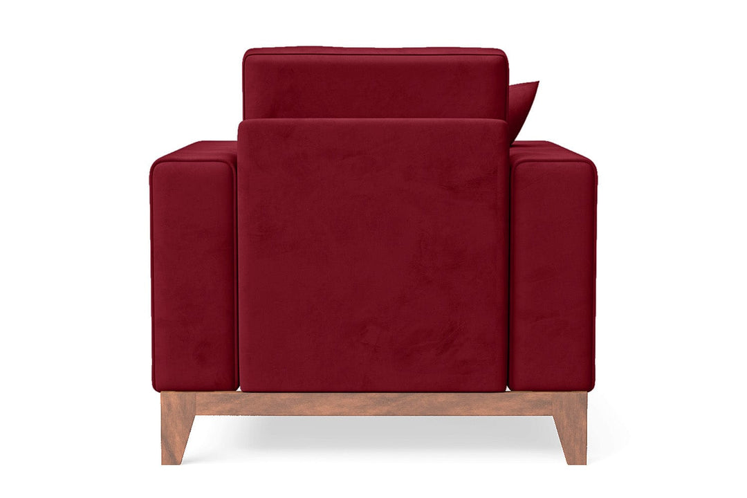 LIVELUSSO Armchair Lucca Armchair Red Velvet