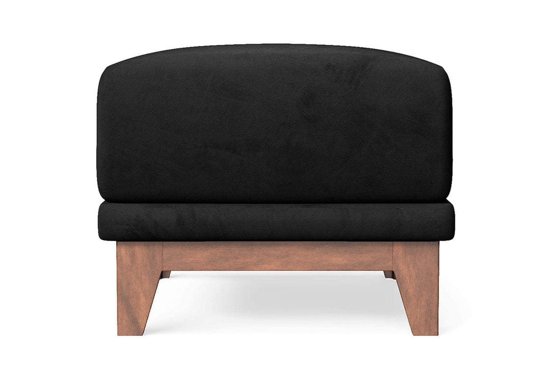 LIVELUSSO Ottoman Lucca Ottoman Black Velvet