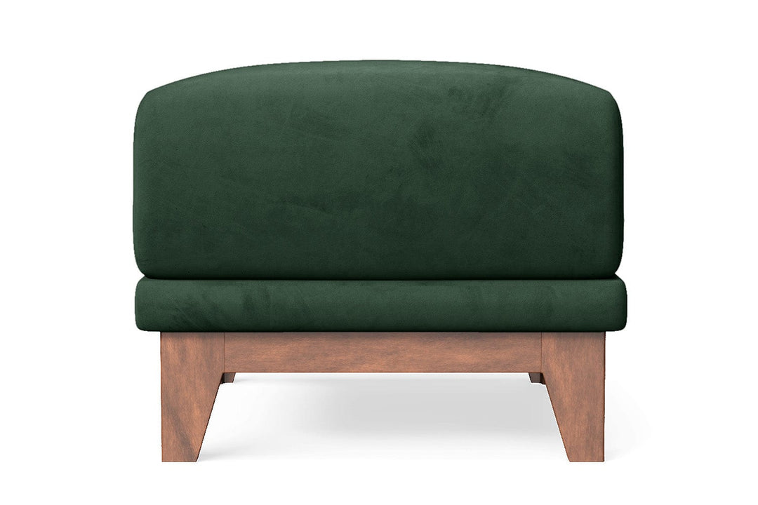 LIVELUSSO Ottoman Lucca Ottoman Green Velvet