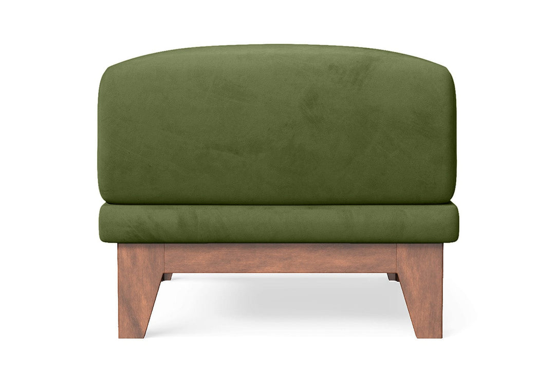 LIVELUSSO Ottoman Lucca Ottoman Lime Velvet