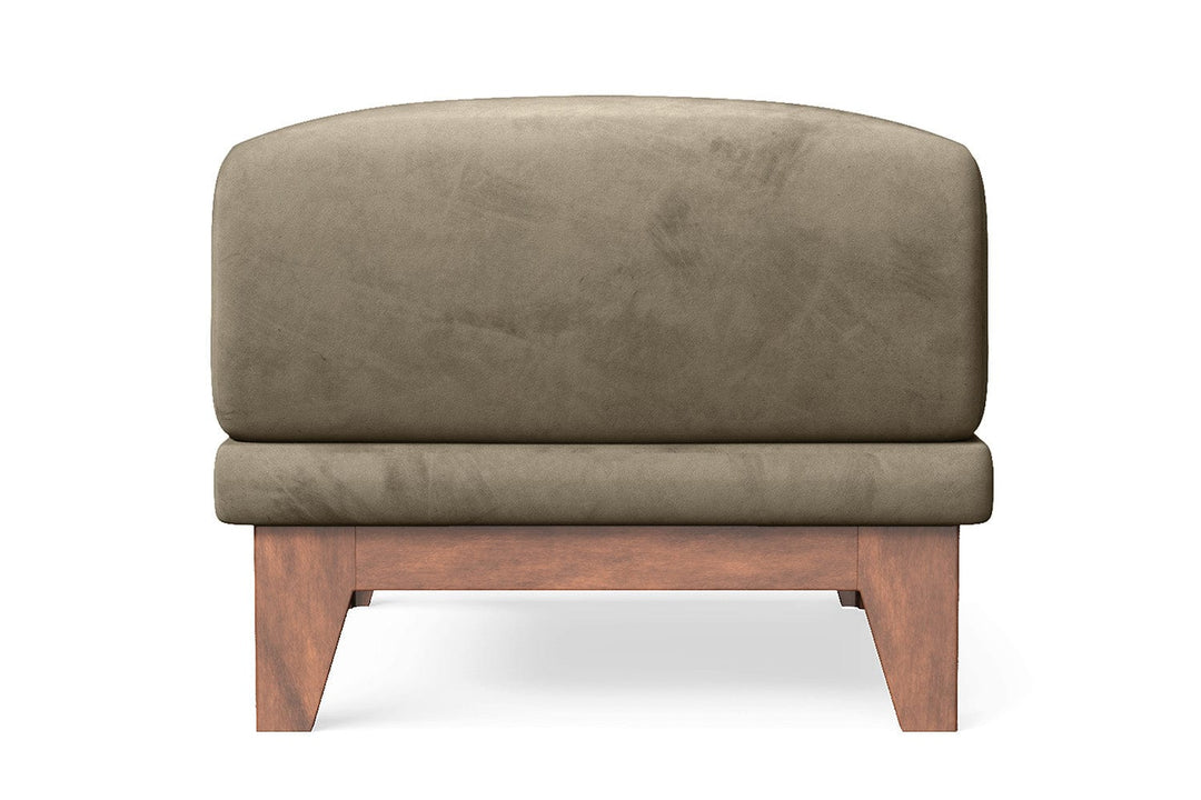 LIVELUSSO Ottoman Lucca Ottoman Sand Velvet