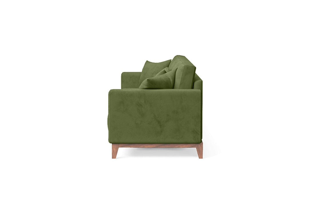 LIVELUSSO Sofa Lucca 4 Seater Sofa Lime Velvet