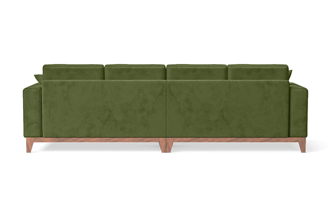 LIVELUSSO Sofa Lucca 4 Seater Sofa Lime Velvet