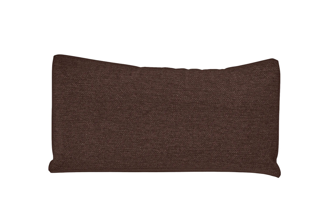 LIVELUSSO Cushions Lumbar Cushions 50 x 35 cm Coffee Brown Linen Fabric