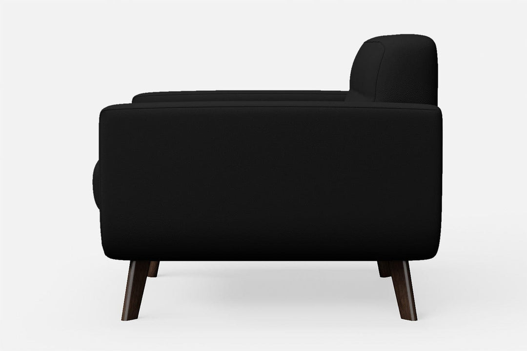 LIVELUSSO Armchair Marsela Armchair Black Leather