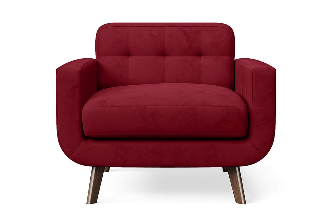 LIVELUSSO Armchair Marsela Armchair Red Velvet