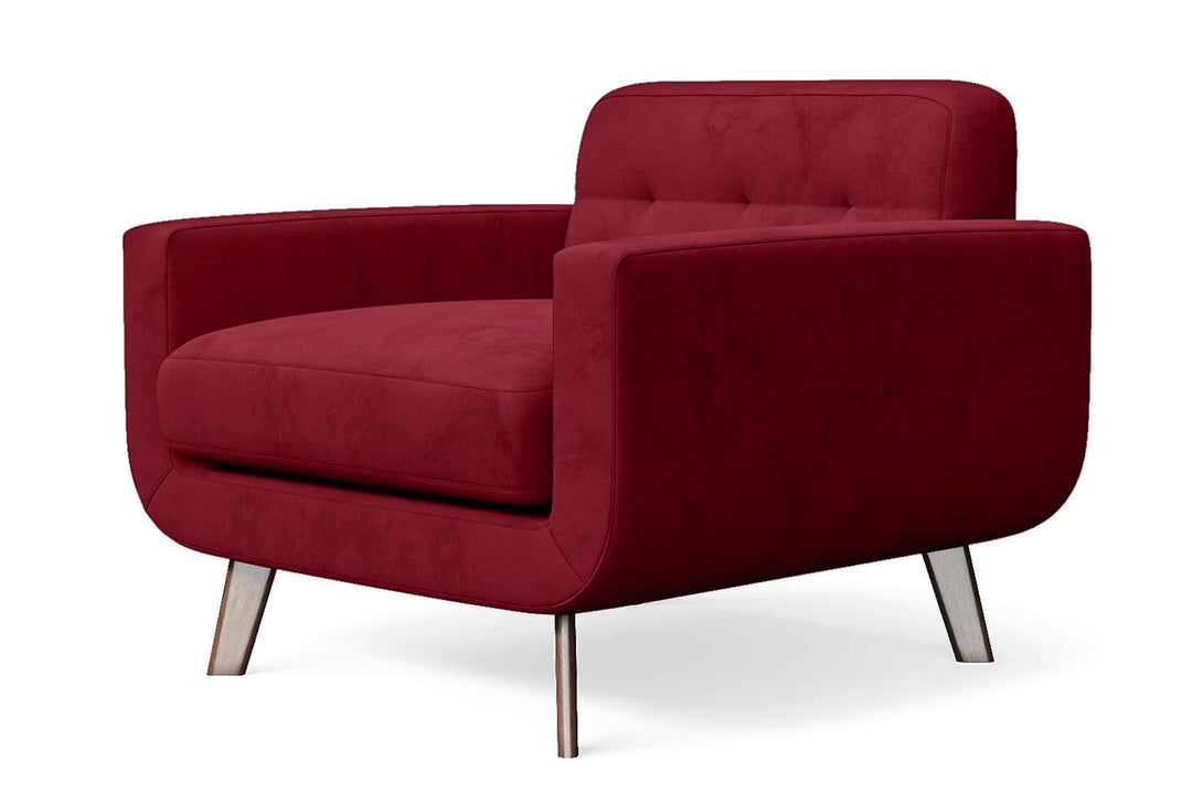 LIVELUSSO Armchair Marsela Armchair Red Velvet