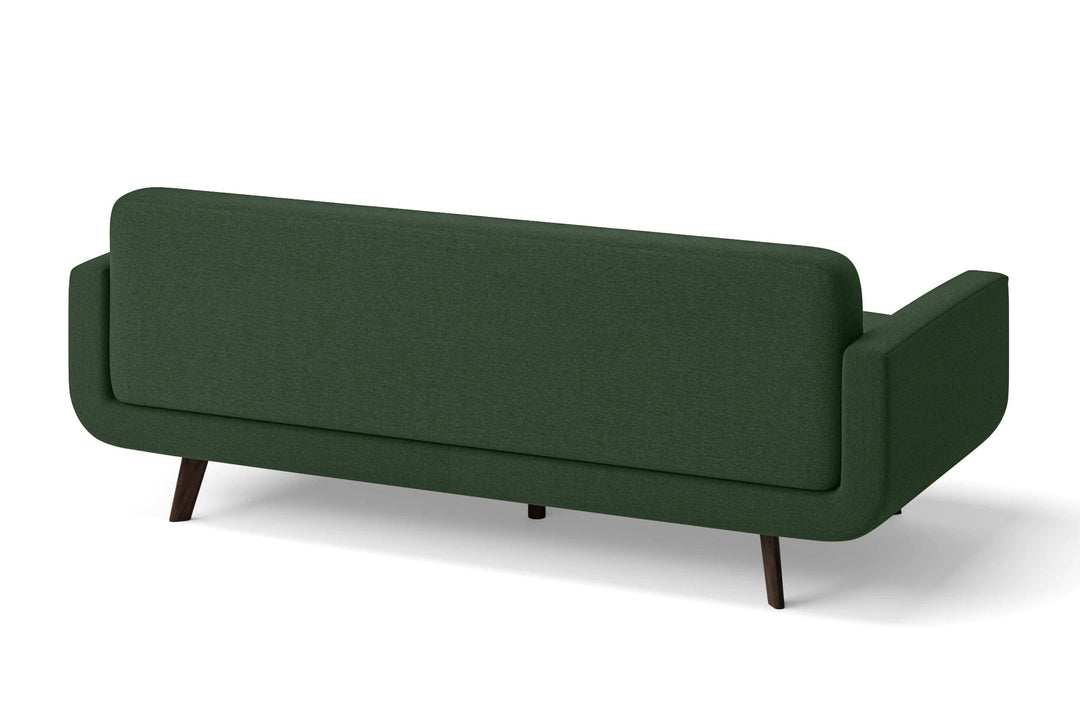 LIVELUSSO Sofa Marsela 3 Seater Sofa Forest Green Linen Fabric