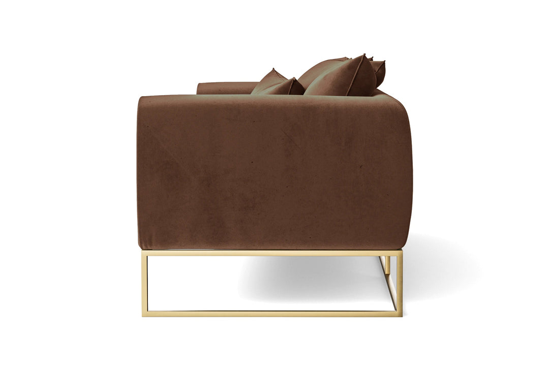 LIVELUSSO Armchair Mazara Armchair Coffee Brown Velvet