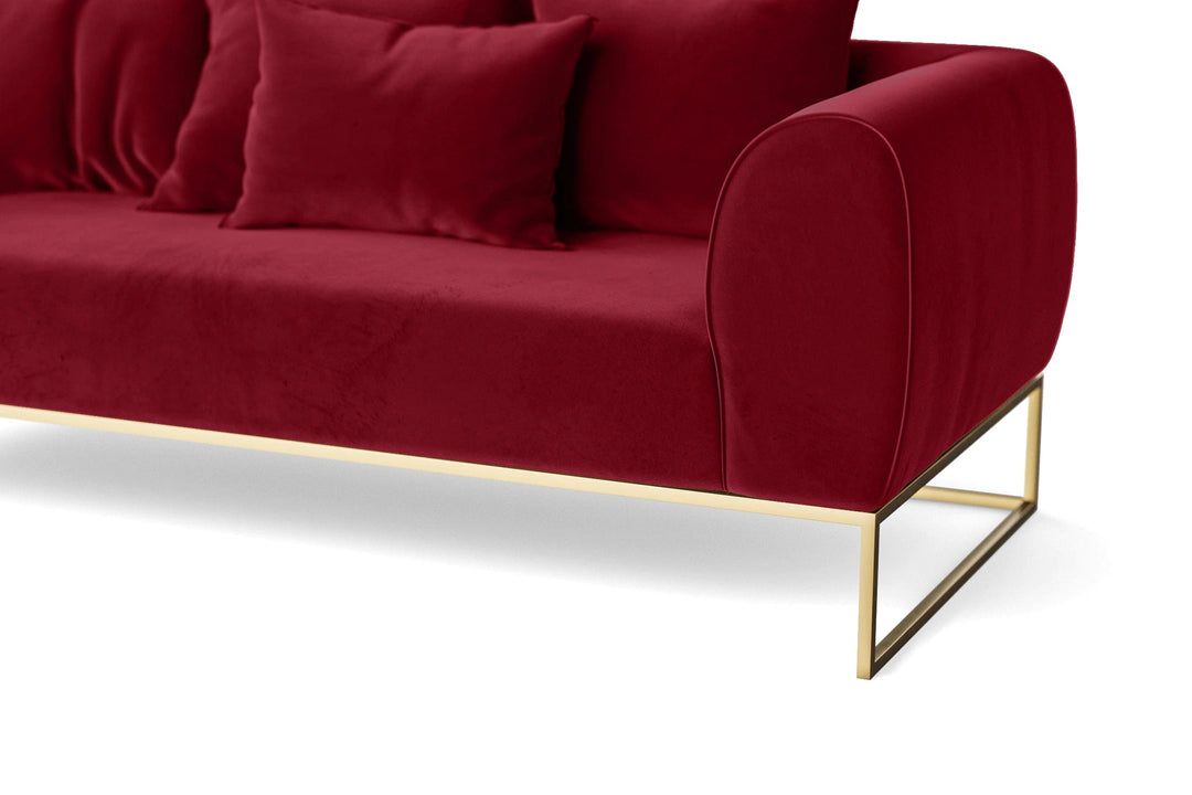 LIVELUSSO Armchair Mazara Armchair Red Velvet