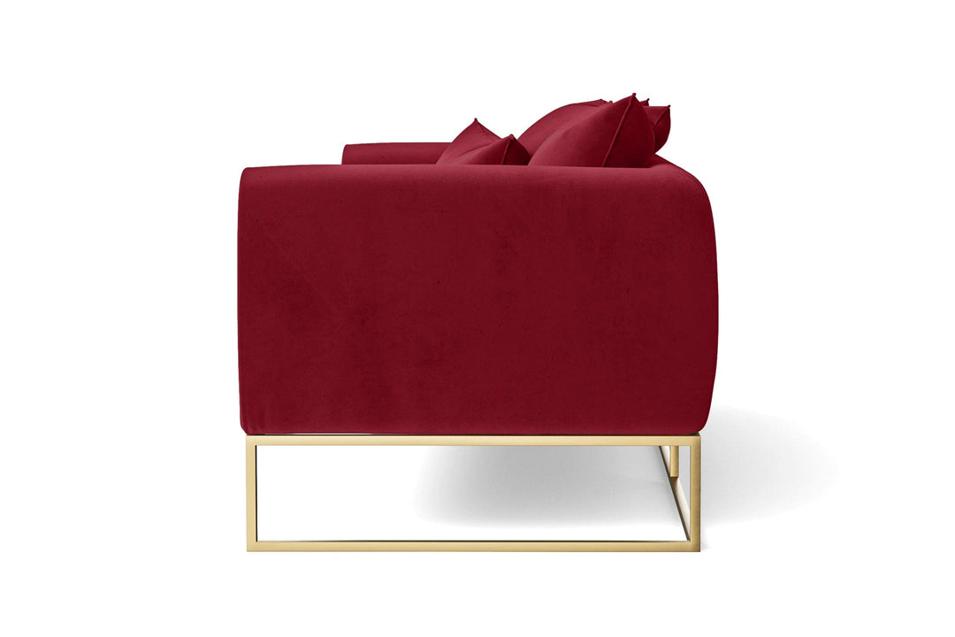 LIVELUSSO Armchair Mazara Armchair Red Velvet