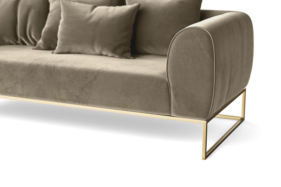 LIVELUSSO Armchair Mazara Armchair Sand Velvet