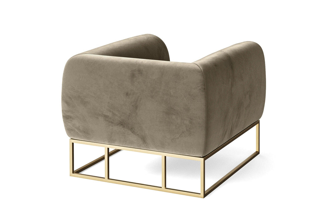 LIVELUSSO Armchair Mazara Armchair Sand Velvet