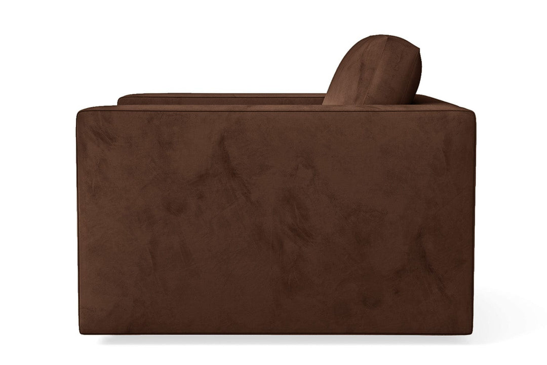 LIVELUSSO Armchair Messina Armchair Coffee Brown Velvet