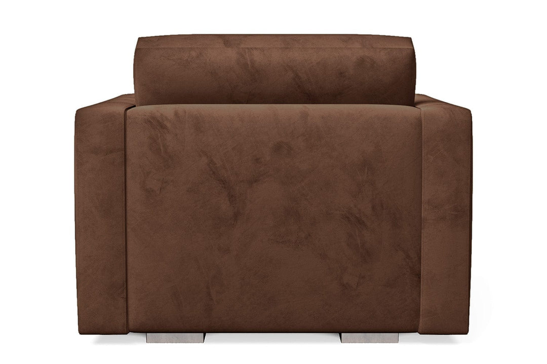 LIVELUSSO Armchair Messina Armchair Coffee Brown Velvet