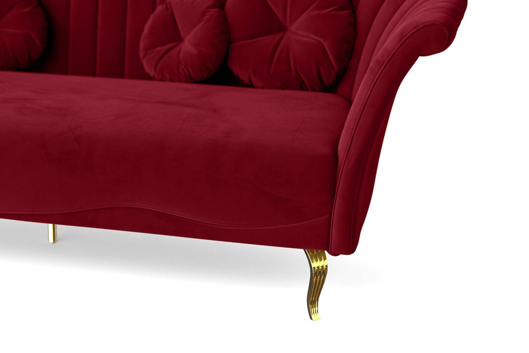 LIVELUSSO Armchair Milan Armchair Red Velvet