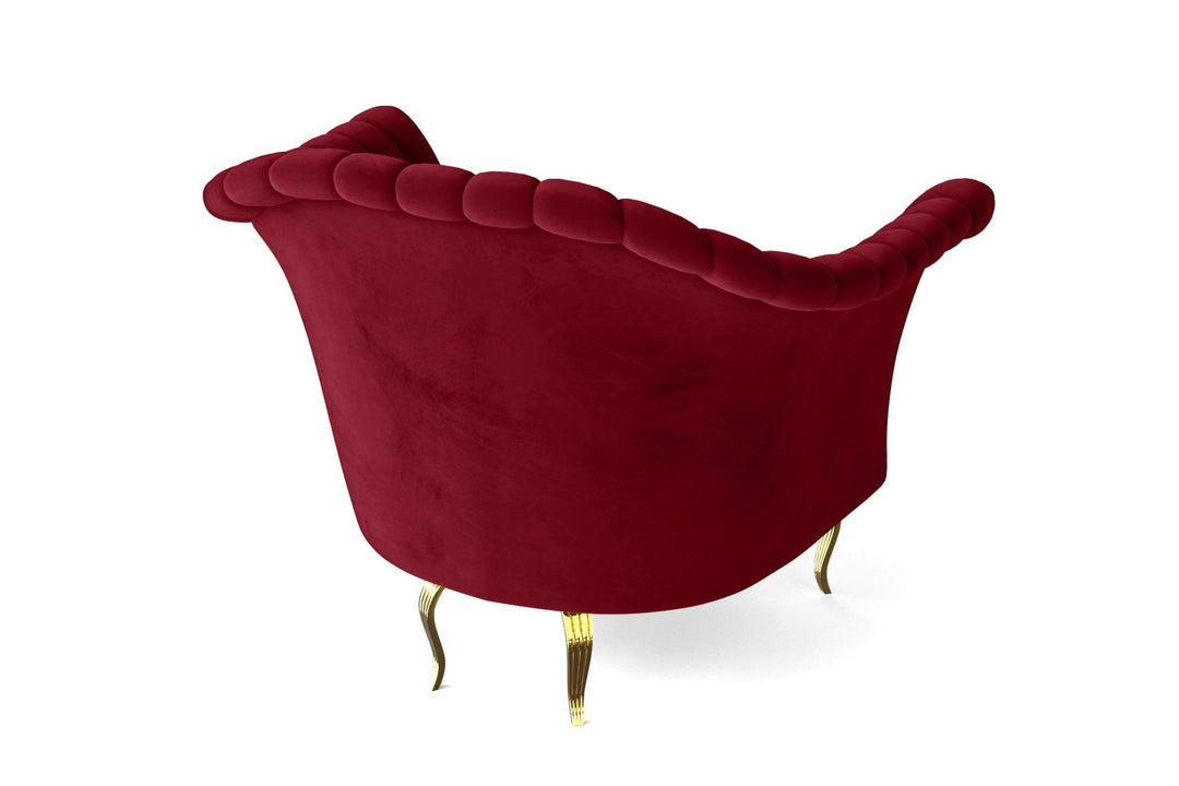 LIVELUSSO Armchair Milan Armchair Red Velvet