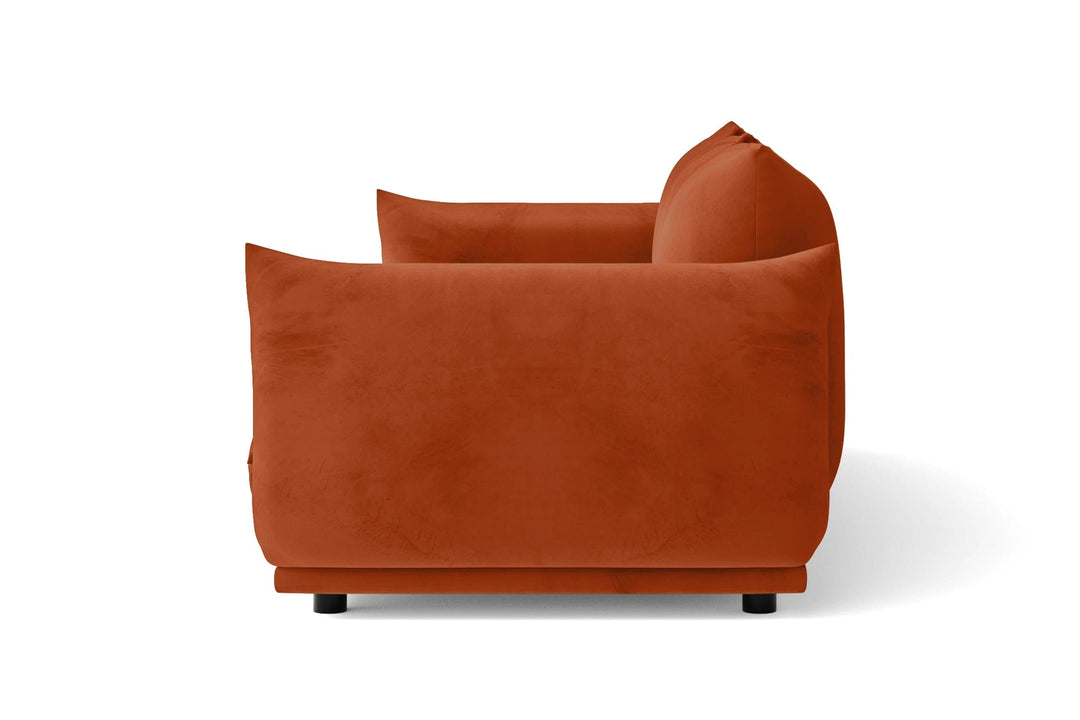 LIVELUSSO Armchair Minneapolis Armchair Orange Velvet