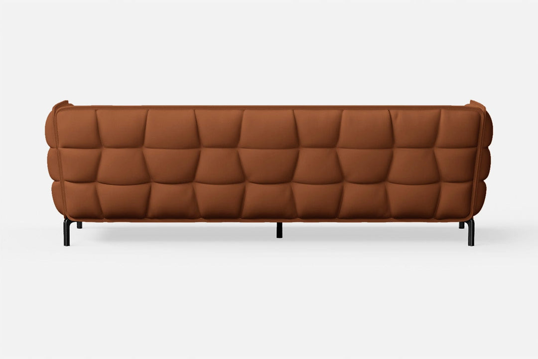 LIVELUSSO Sofa Modica 4 Seater Sofa Tan Brown Leather