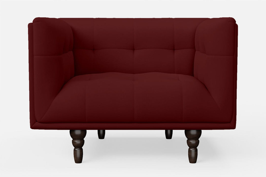 LIVELUSSO Armchair Nahant Armchair Red Leather