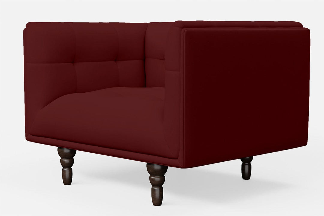 LIVELUSSO Armchair Nahant Armchair Red Leather