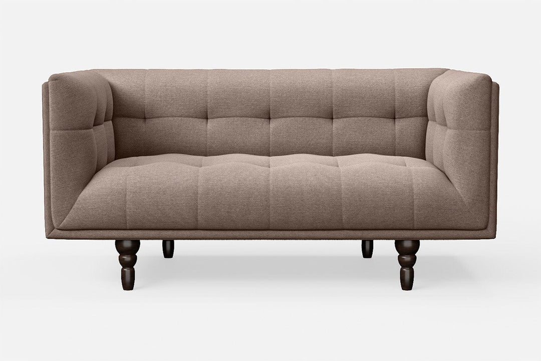 LIVELUSSO Sofa Nahant 2 Seater Sofa Caramel Linen Fabric