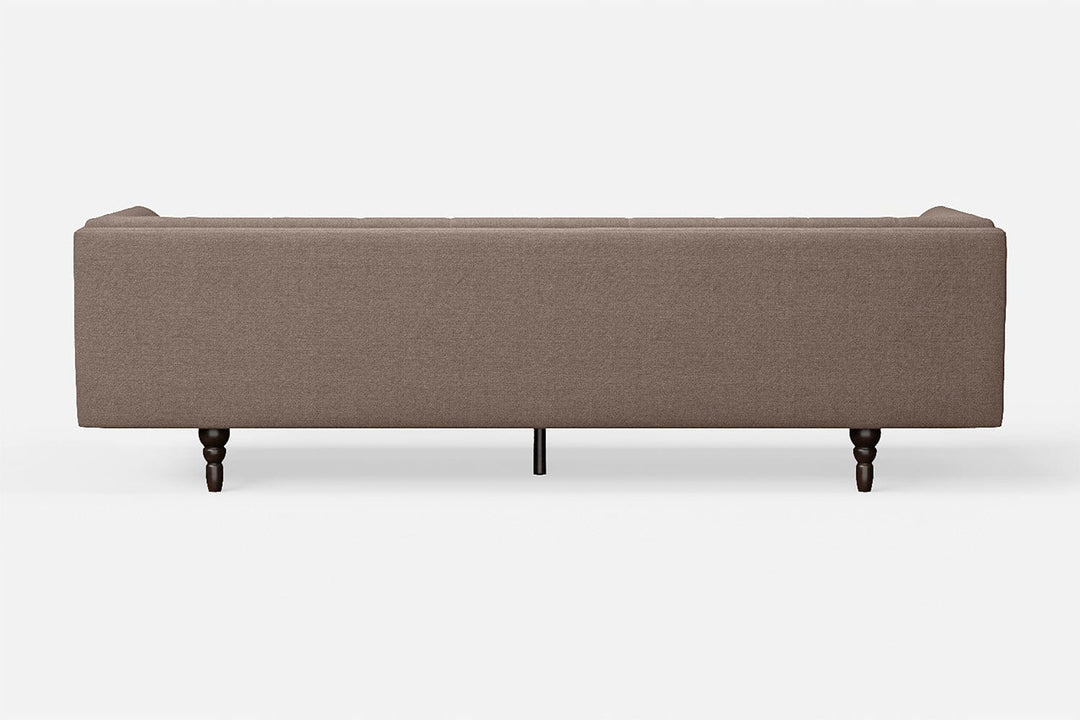 LIVELUSSO Sofa Nahant 4 Seater Sofa Caramel Linen Fabric