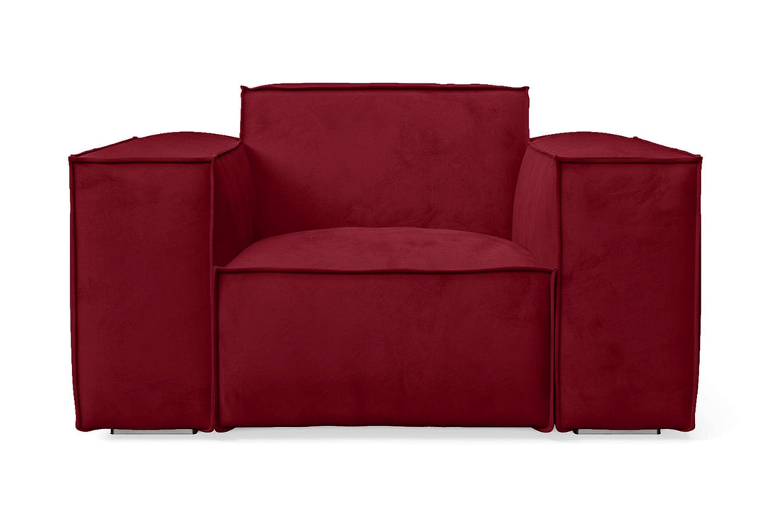 LIVELUSSO Armchair Naples Armchair Red Velvet