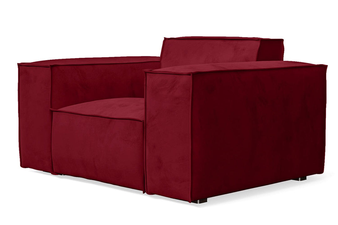 LIVELUSSO Armchair Naples Armchair Red Velvet