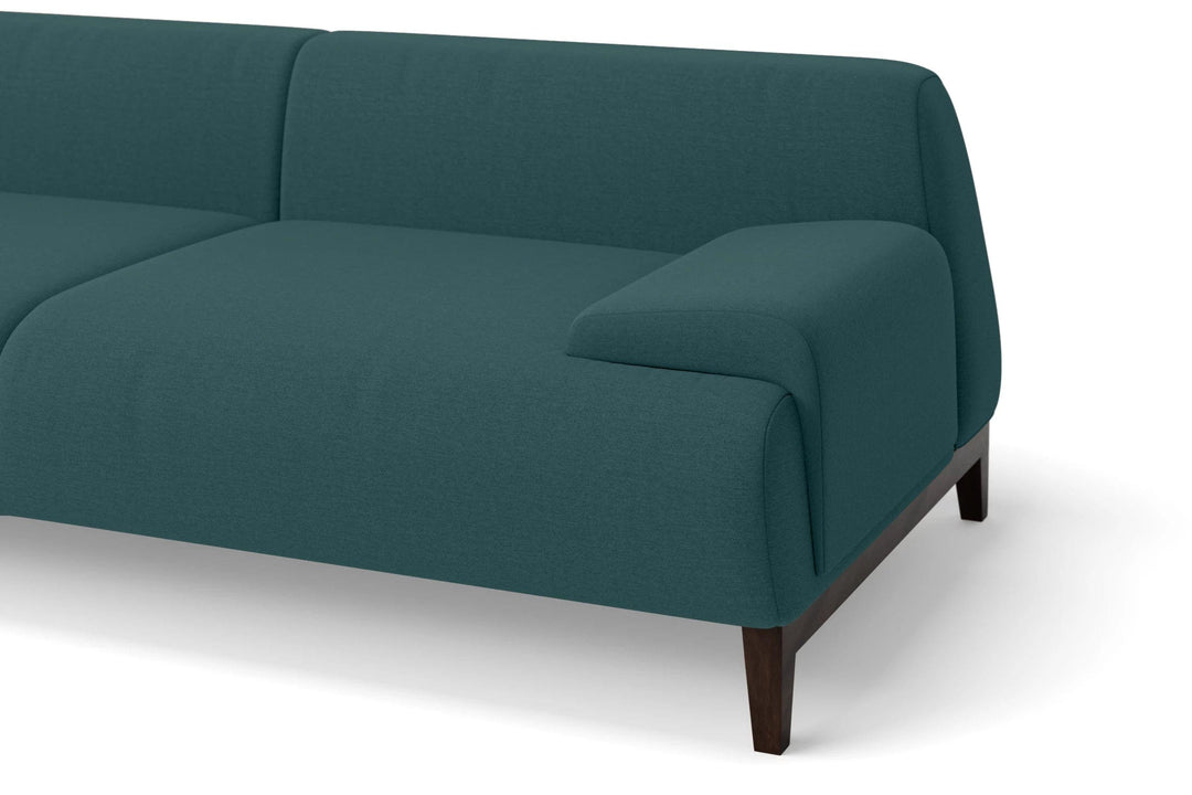 LIVELUSSO Armchair Pavia Armchair Teal Linen Fabric