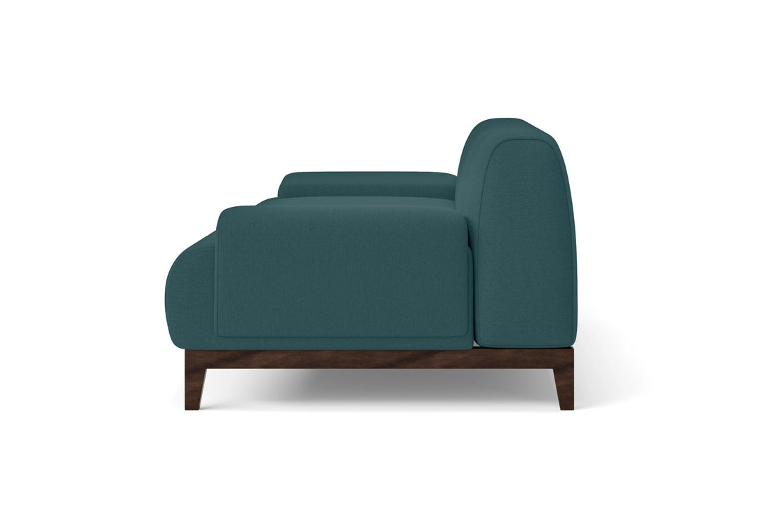 LIVELUSSO Armchair Pavia Armchair Teal Linen Fabric