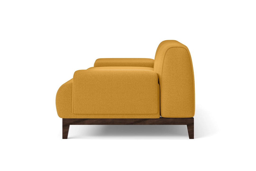 LIVELUSSO Armchair Pavia Armchair Yellow Linen Fabric