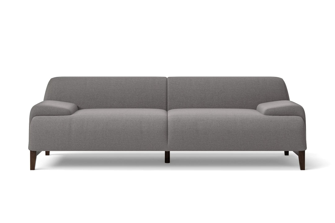 LIVELUSSO Sofa Pavia 3 Seater Sofa Grey Linen Fabric