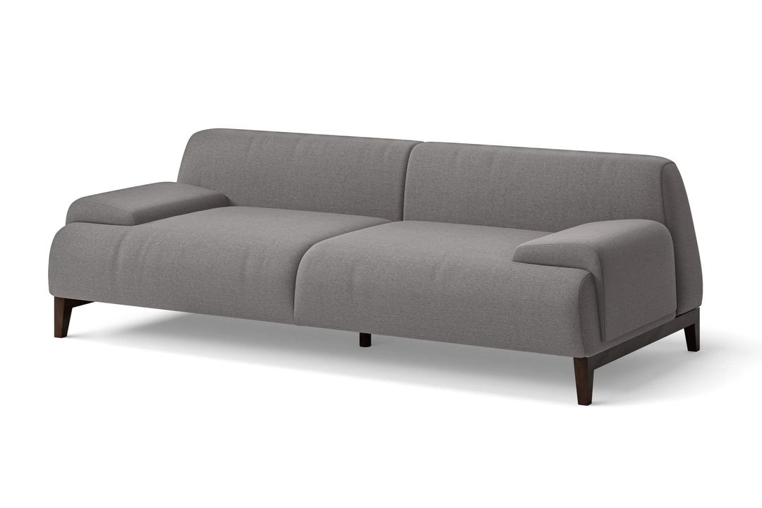 LIVELUSSO Sofa Pavia 3 Seater Sofa Grey Linen Fabric