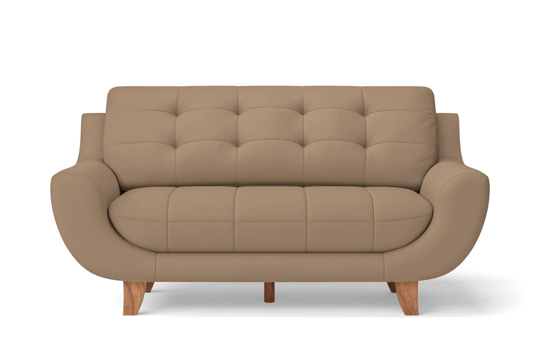 LIVELUSSO Sofa Perugia 3 Seater Sofa Stone Leather