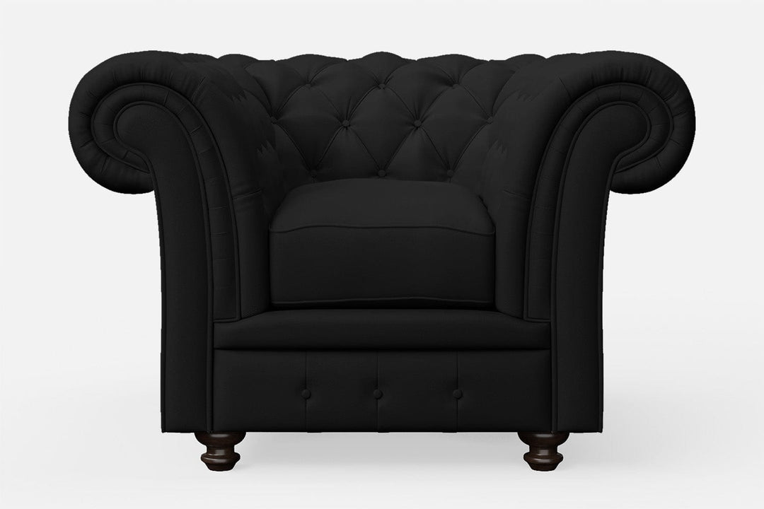 LIVELUSSO Armchair Pesaro Armchair Black Leather