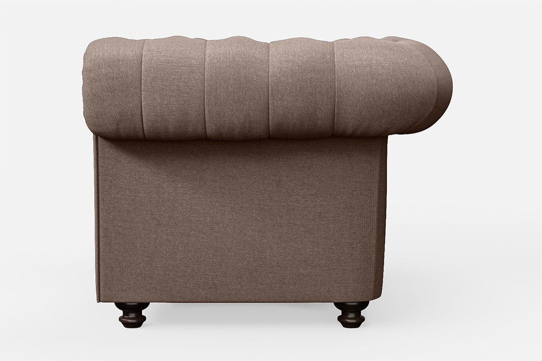 LIVELUSSO Armchair Pesaro Armchair Caramel Linen Fabric