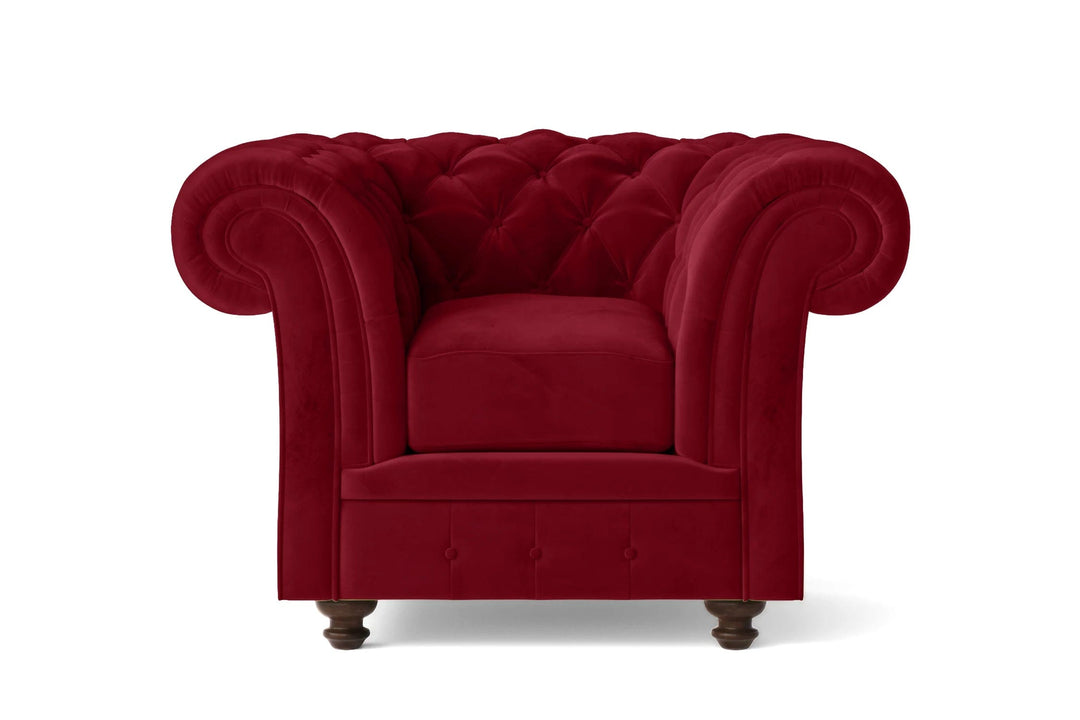 LIVELUSSO Armchair Pesaro Armchair Red Velvet