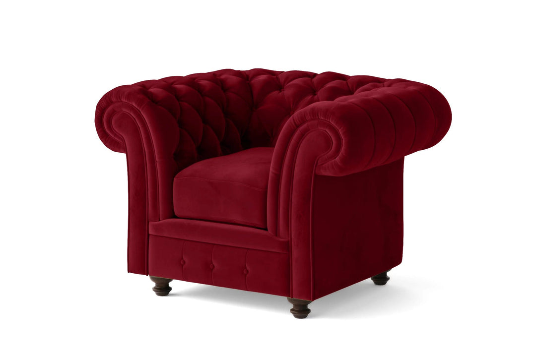 LIVELUSSO Armchair Pesaro Armchair Red Velvet